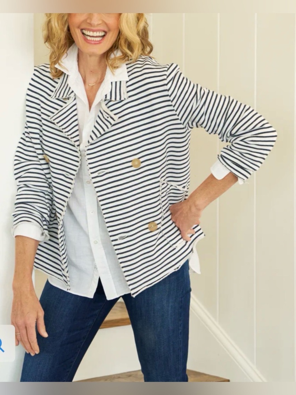 FRANK & EILEEN MINI BELFAST
Cropped Sweatshirt Peacoat, Current Season - Picture 4 of 17